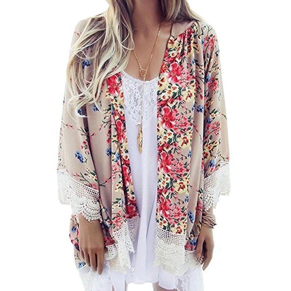 Other - ‘BOHO’ Floral Kimono Cardigan
